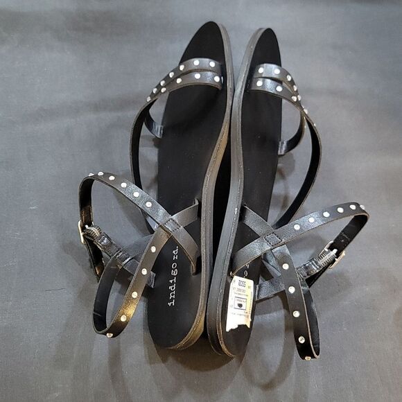 BRAND NEW INDIGO RD. POBART MULTI-STRAPS EMBELLISHED SANDALS - Picture 10 of 14